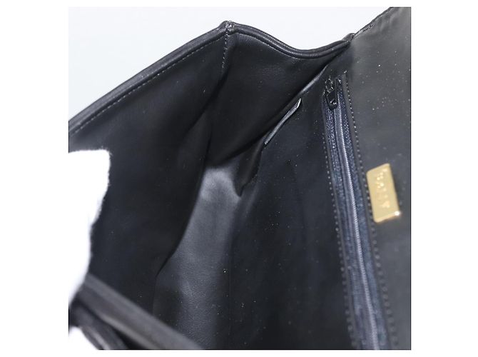 BALLY Borsa a Spalla in Pelle Nera e Oro Auth YKZ1046 Nero D'oro - vista 19