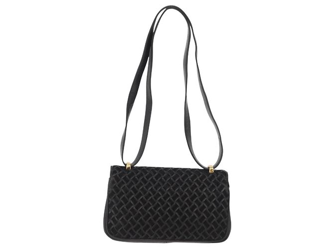 BALLY Borsa a Spalla in Pelle Nera e Oro Auth YKZ1046 Nero D'oro - vista 3