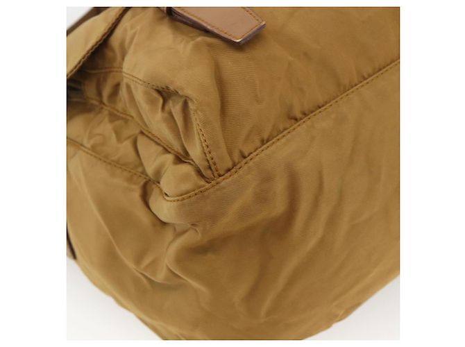 Borsa a Spalla PRADA in Nylon Marrone Argento Autentica bs34431 - vista 11