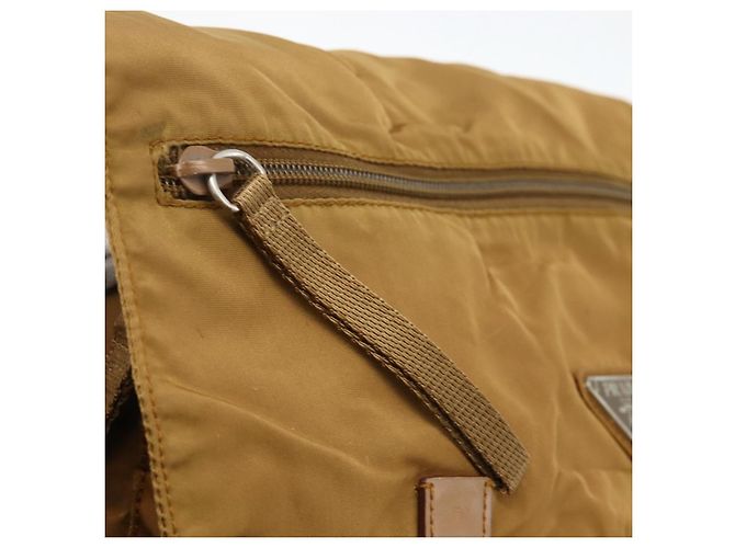 Borsa a Spalla PRADA in Nylon Marrone Argento Autentica bs34431 - vista 16