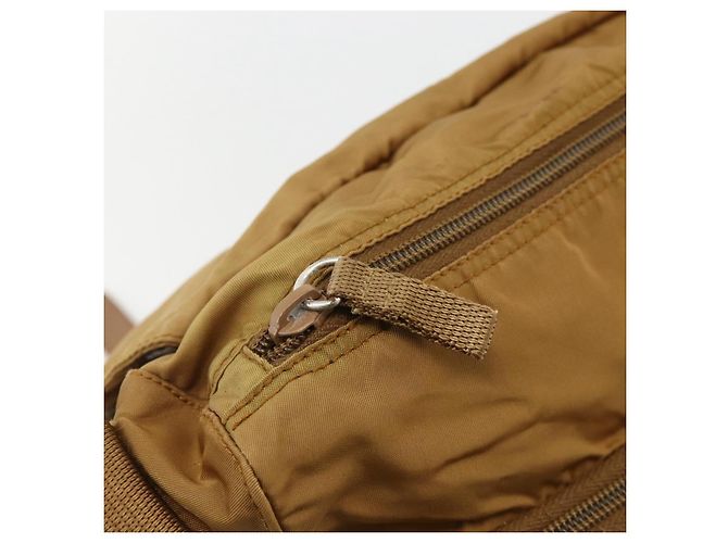 Borsa a Spalla PRADA in Nylon Marrone Argento Autentica bs34431 - vista 19