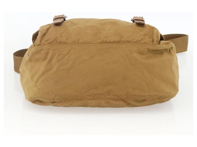 Borsa a Spalla PRADA in Nylon Marrone Argento Autentica bs34431 - vista 9