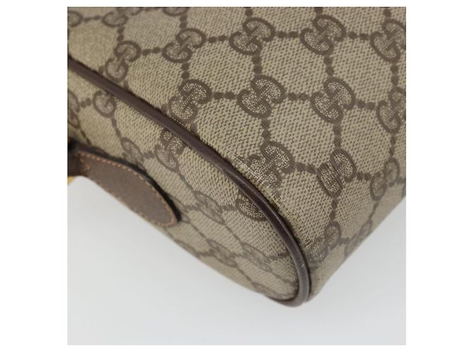 Borsa Sherry Line GG Supreme Web di GUCCI in PVC beige, oro e rosso 119 02 088 Auth YKZ1578 - vista 13