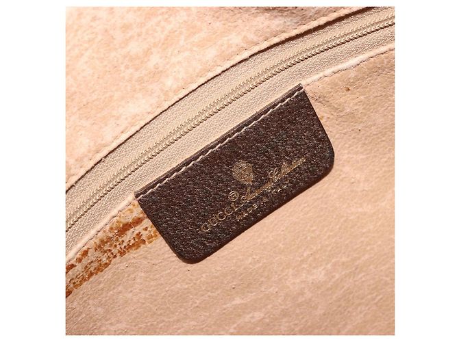 Borsa Sherry Line GG Supreme Web di GUCCI in PVC beige, oro e rosso 119 02 088 Auth YKZ1578 - vista 16