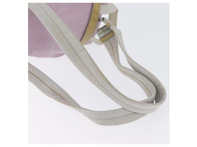 Zaino PRADA in nylon rosa argento Auth LNZ680 - vista 11