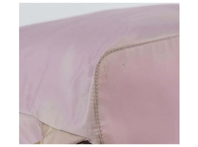 Zaino PRADA in nylon rosa argento Auth LNZ680 - vista 16