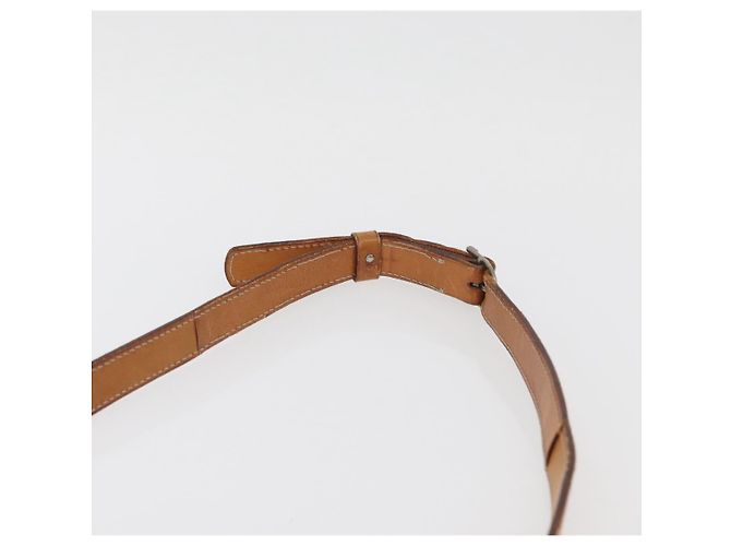 Céline Borsa a Spalla in Tela Macadam CELINE PVC Beige Oro Auth YKZ1092 D'oro - vista 8