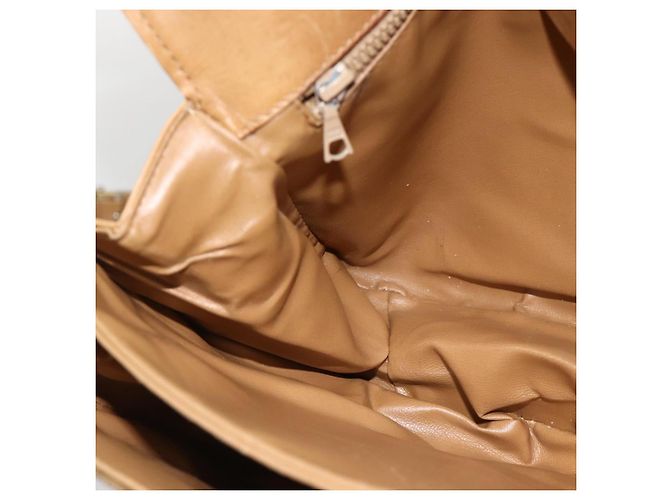 Céline Borsa a spalla in tela Macadam CELINE in pelle PVC beige oro Auth ARZ884 D'oro - vista 19