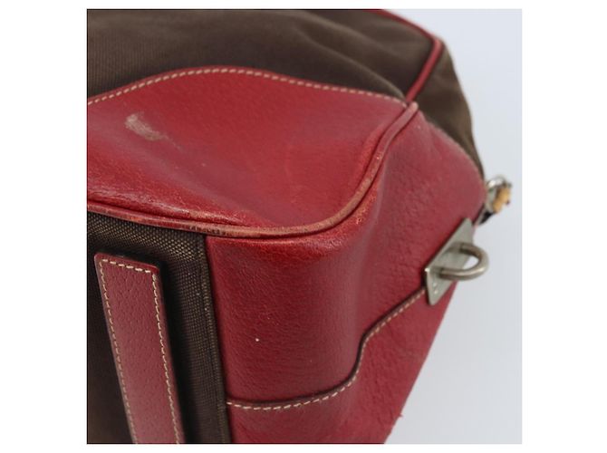 PRADA Handtasche aus braunem Canvas mit silberner Authentizität YKZ137 - Ansicht 12