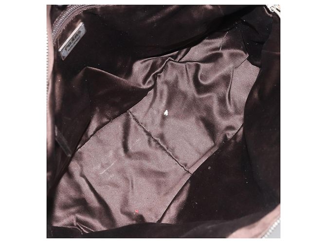 PRADA Handtasche aus braunem Canvas mit silberner Authentizität YKZ137 - Ansicht 17