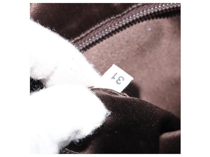 PRADA Handtasche aus braunem Canvas mit silberner Authentizität YKZ137 - Ansicht 22