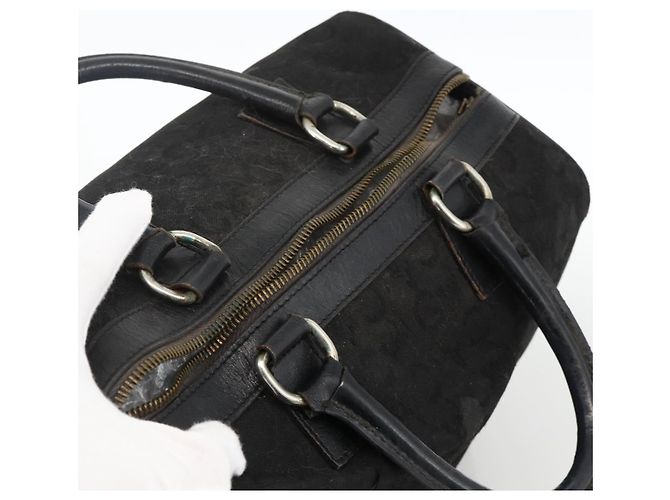 Céline Sac à bandoulière CELINE C Sulky 2 Set Noir Beige Auth 164638 - vue 11