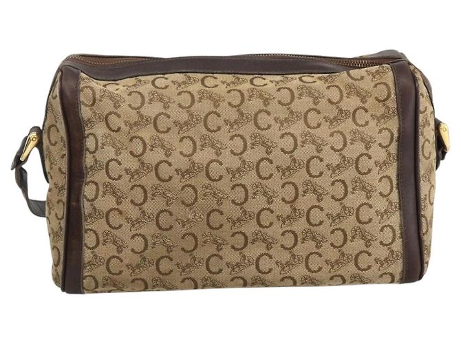Céline Sac à bandoulière CELINE C Sulky 2 Set Noir Beige Auth 164638 - vue 3