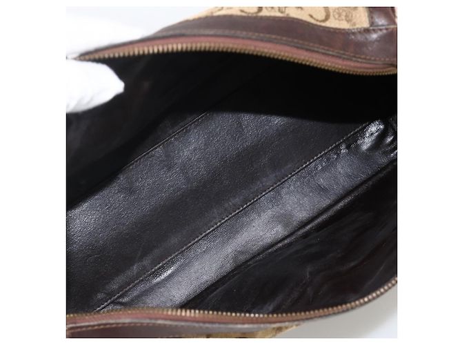 Céline Sac à bandoulière CELINE C Sulky 2 Set Noir Beige Auth 164638 - vue 7
