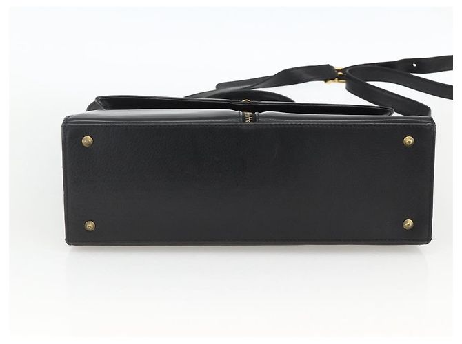 BALLY Borsa a mano in pelle 2 vie Nero Oro Auth ARZ827 D'oro - vista 11