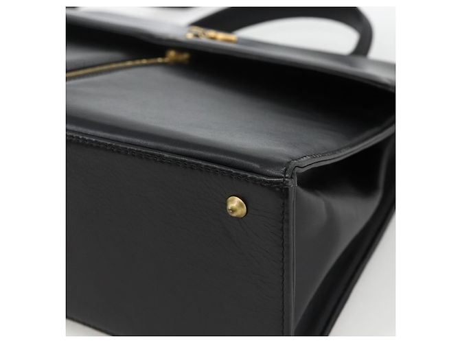BALLY Borsa a mano in pelle 2 vie Nero Oro Auth ARZ827 D'oro - vista 12