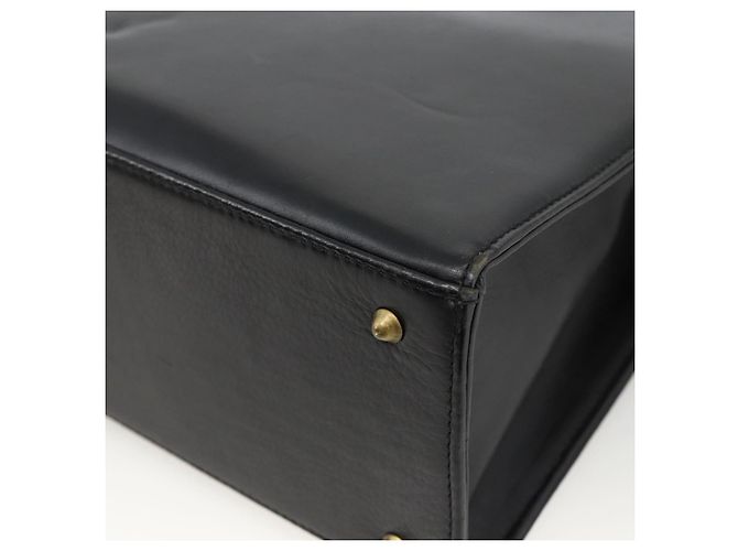 BALLY Borsa a mano in pelle 2 vie Nero Oro Auth ARZ827 D'oro - vista 14