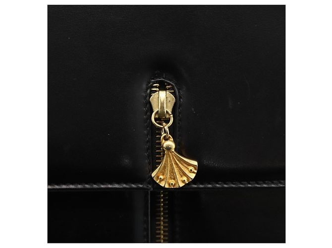 BALLY Borsa a mano in pelle 2 vie Nero Oro Auth ARZ827 D'oro - vista 16