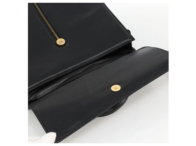 BALLY Borsa a mano in pelle 2 vie Nero Oro Auth ARZ827 D'oro - vista 17