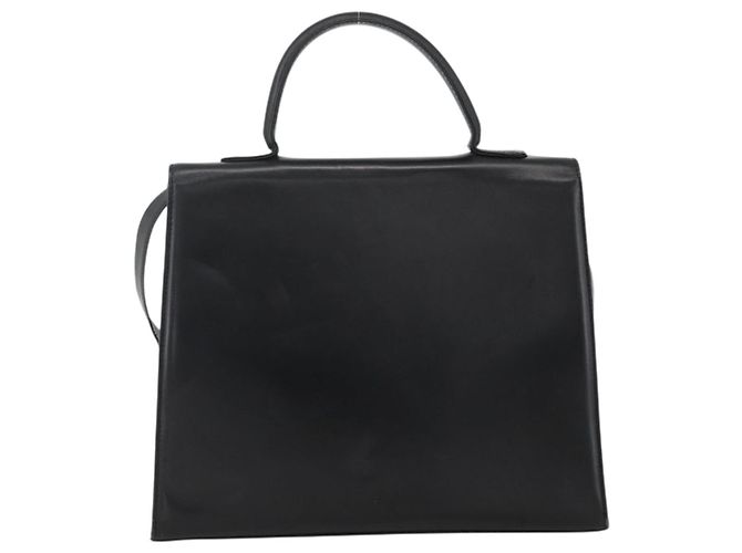 BALLY Borsa a mano in pelle 2 vie Nero Oro Auth ARZ827 D'oro - vista 3
