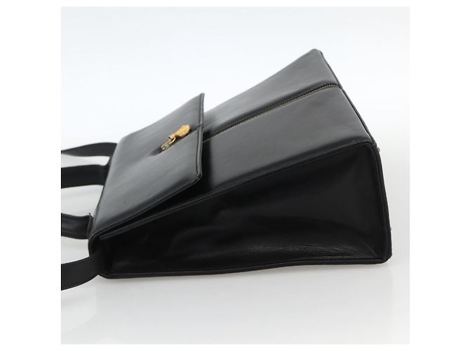 BALLY Borsa a mano in pelle 2 vie Nero Oro Auth ARZ827 D'oro - vista 4