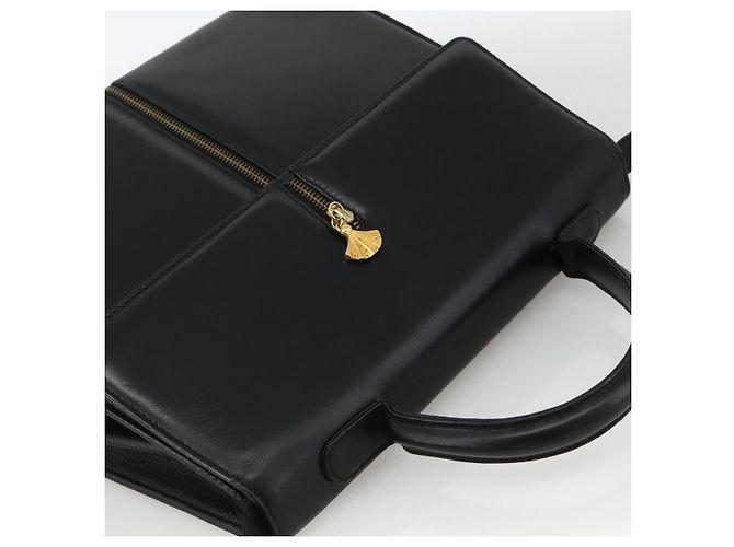 BALLY Borsa a mano in pelle 2 vie Nero Oro Auth ARZ827 D'oro - vista 6
