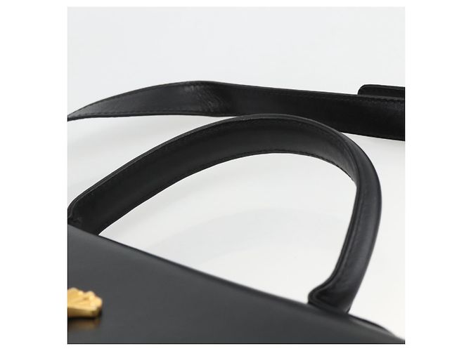 BALLY Borsa a mano in pelle 2 vie Nero Oro Auth ARZ827 D'oro - vista 8