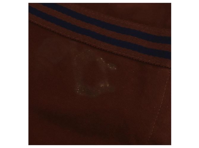 Hermès HERMES Borsa Fourre Tout a Spalla Cotone Marrone Argento Auth bs34324 - vista 16