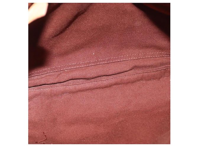 Hermès HERMES Borsa Fourre Tout a Spalla Cotone Marrone Argento Auth bs34324 - vista 18