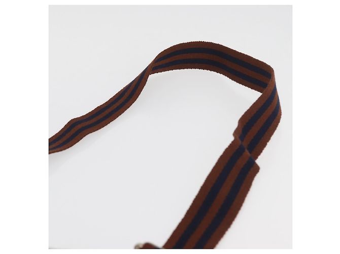 Hermès HERMES Borsa Fourre Tout a Spalla Cotone Marrone Argento Auth bs34324 - vista 8