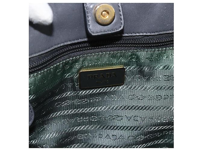 Borsa a mano PRADA in nylon 2 vie verde oro Auth bs34262 D'oro - vista 16