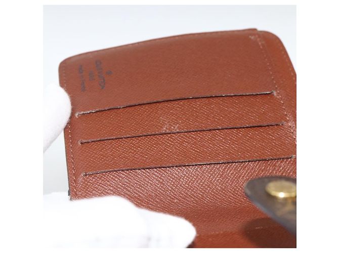 Portafoglio Compact Zip Monogram LOUIS VUITTON M61667 LV Auth AMZ571 Monogramma - vista 15