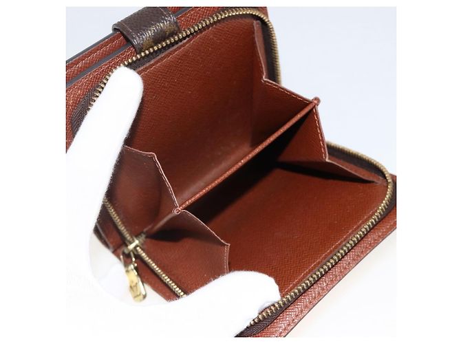 Portafoglio Compact Zip Monogram LOUIS VUITTON M61667 LV Auth AMZ571 Monogramma - vista 20