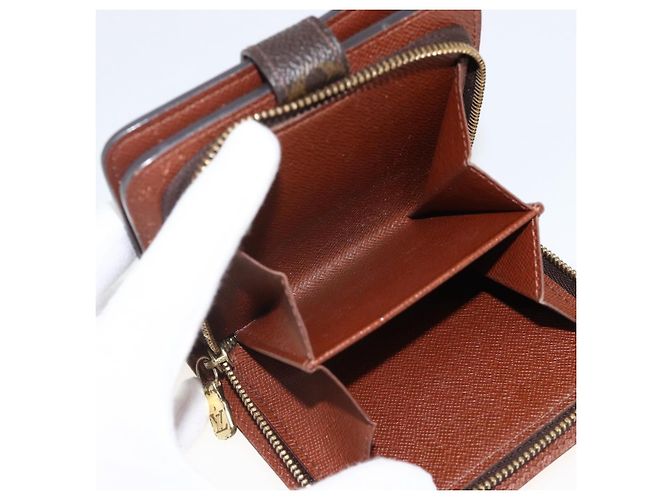 Portafoglio Compact Zip Monogram LOUIS VUITTON M61667 LV Auth AMZ571 Monogramma - vista 21