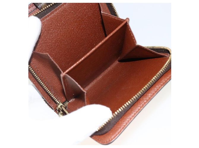 Portafoglio Compact Zip Monogram LOUIS VUITTON M61667 LV Auth AMZ571 Monogramma - vista 22