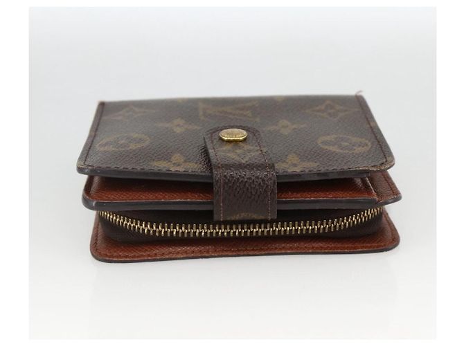 Portafoglio Compact Zip Monogram LOUIS VUITTON M61667 LV Auth AMZ571 Monogramma - vista 4