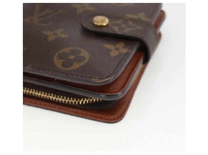 Portafoglio Compact Zip Monogram LOUIS VUITTON M61667 LV Auth AMZ571 Monogramma - vista 8