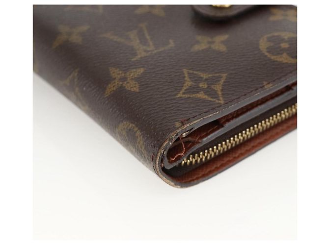 Portafoglio Compact Zip Monogram LOUIS VUITTON M61667 LV Auth AMZ571 Monogramma - vista 9