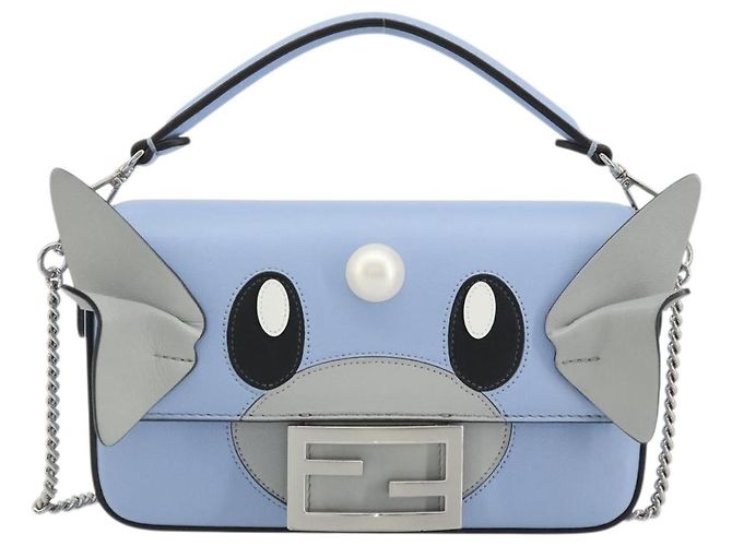 FENDI Nappa Dratini FRGMT x POKMON Mamma Baguette Pelle 2way Auth 158602SM - vista 2