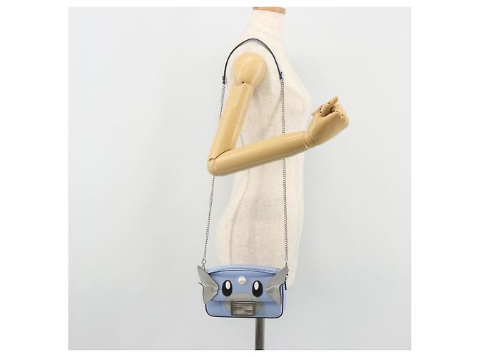 FENDI Nappa Dratini FRGMT x POKMON Mamma Baguette Pelle 2way Auth 158602SM - vista 29