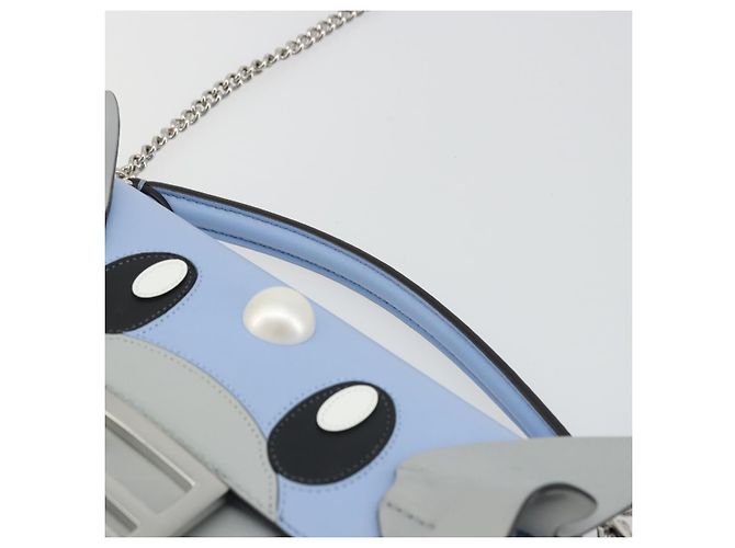 FENDI Nappa Dratini FRGMT x POKMON Mamma Baguette Pelle 2way Auth 158602SM - vista 8