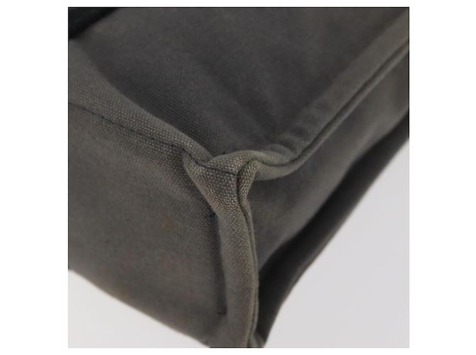 Hermès HERMES Fourre Tout PM Handtasche Canvas Grau Silber Auth BAZ508 Braun - Ansicht 13