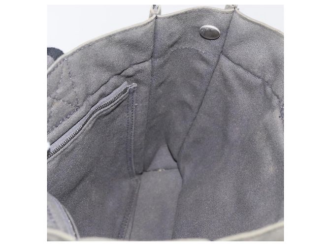 Hermès HERMES Fourre Tout PM Handtasche Canvas Grau Silber Auth BAZ508 Braun - Ansicht 17