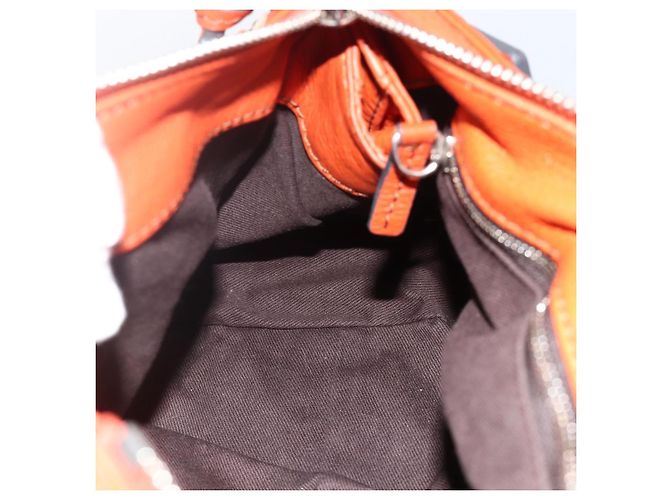 Chloé Borsa a mano Chloe Paddington in pelle arancione oro argento autentica YKZ1580SAM - vista 21