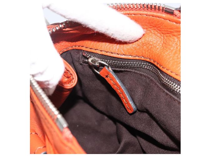 Chloé Borsa a mano Chloe Paddington in pelle arancione oro argento autentica YKZ1580SAM - vista 22
