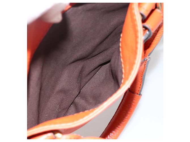 Chloé Borsa a mano Chloe Paddington in pelle arancione oro argento autentica YKZ1580SAM - vista 24