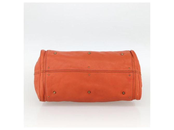 Chloé Borsa a mano Chloe Paddington in pelle arancione oro argento autentica YKZ1580SAM - vista 9
