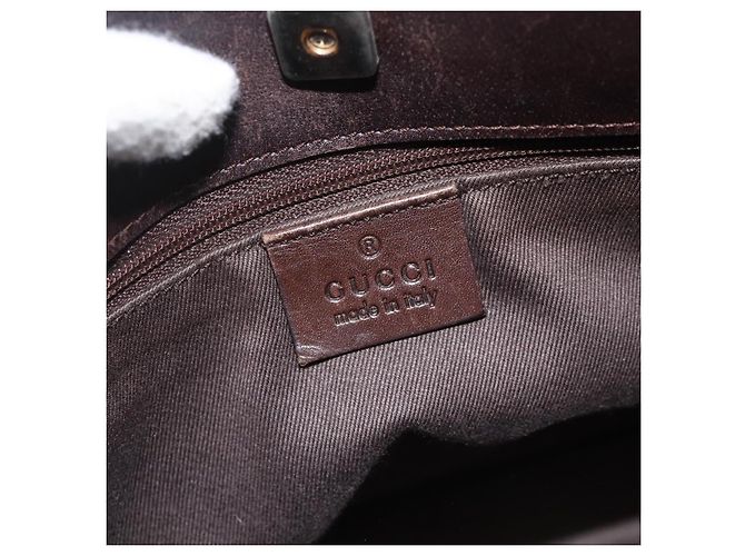 Borsa a Spalla GG Canvas Gucci Beige Oro 91762 Auth BAZ020 D'oro - vista 15