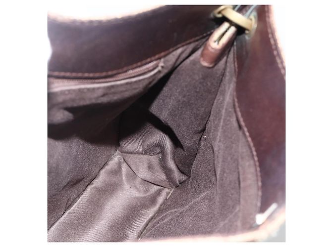 Borsa a Spalla GG Canvas Gucci Beige Oro 91762 Auth BAZ020 D'oro - vista 17