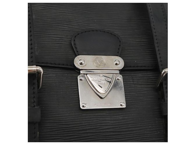 LOUIS VUITTON Borsa a Mano Epi Segur MM Nera M58862 LV Auth ka3751 Nero - vista 14